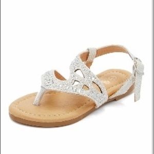 White glitter Sandle